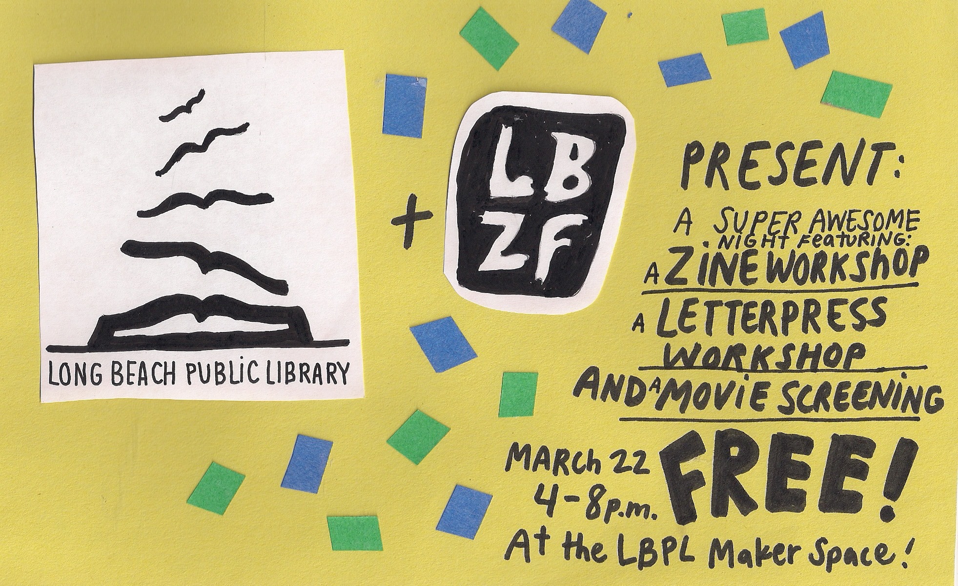 Long Beach Zine Fest Long Beach Public Library Workshop